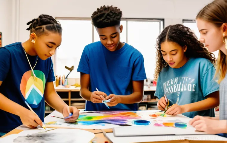 색소폰 부품 교체법 - A heartwarming family portrait in a bright, modern living room. A loving mother and father, both dre...