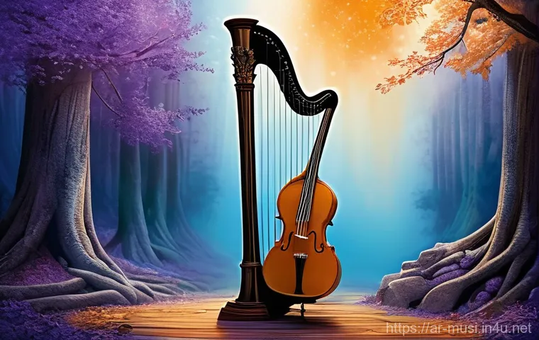 하프와 기타의 차이 - **Prompt:** A skilled male guitarist, wearing smart casual attire suitable for a performance, passio...