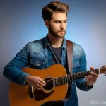 기타와 뮤지션 인터뷰 - **Prompt 1: The Harmonious Blend of Tradition and Innovation**
    A captivating, full-body shot of ...