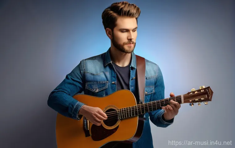 기타와 뮤지션 인터뷰 - **Prompt 1: The Harmonious Blend of Tradition and Innovation**
    A captivating, full-body shot of ...